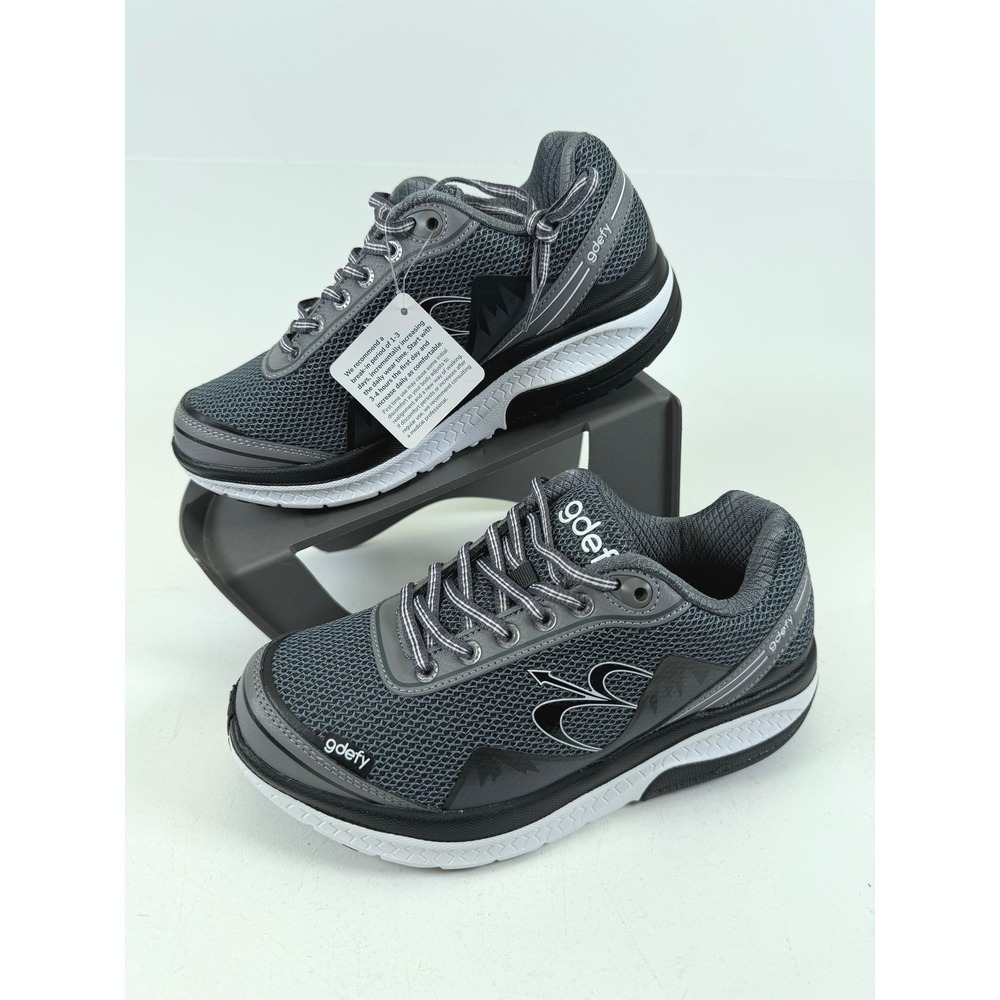 Gravity Defyer Mighty Walk Gray Mesh VersoShock Sneakers‎ TB9024FGS Womens 6.5